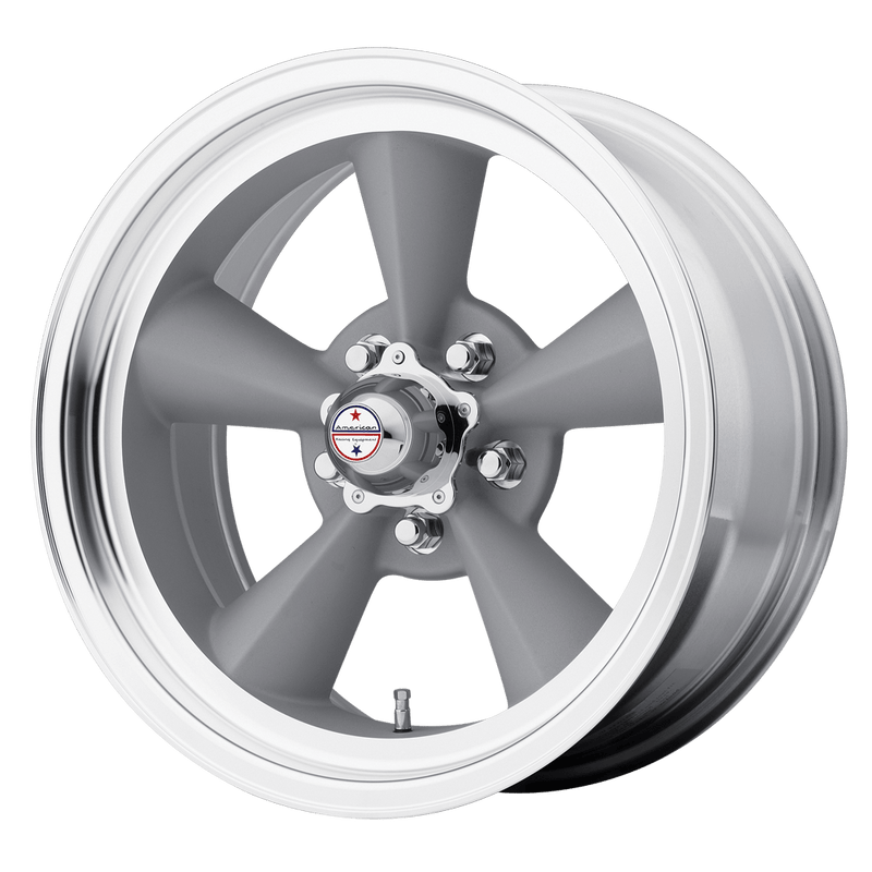 American Racing Vintage VN309 TT O Cast Aluminum Wheel - Vintage Silver With Machined Lip