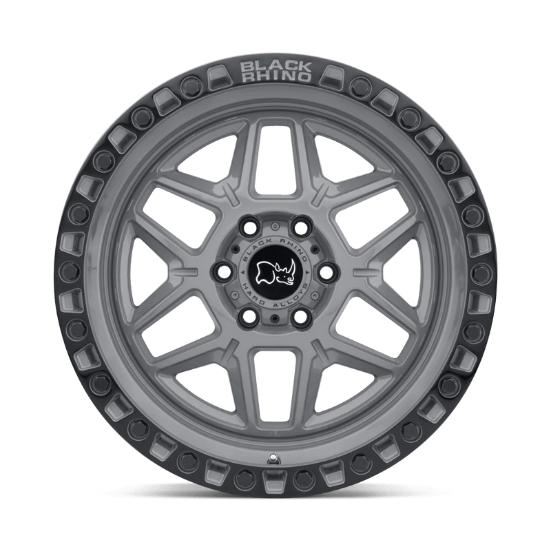 Black Rhino Kelso Cast Aluminum Wheel - Battleship Gray With Black Ring