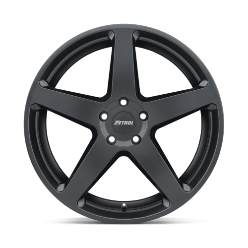 P2C Cast Aluminum Wheel in Semi Gloss Black Finish from Petrol Wheels - View 4