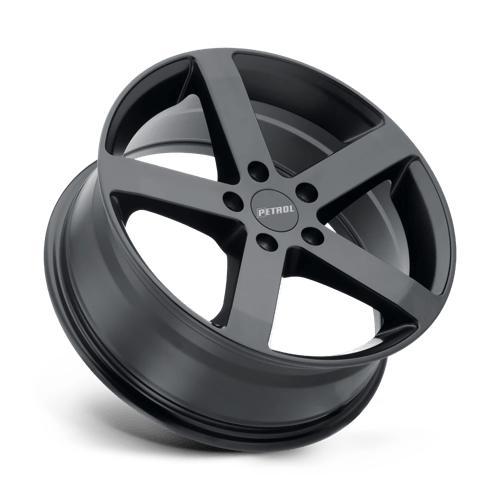 P3B Cast Aluminum Wheel in Matte Black Finish from Petrol Wheels - View 3