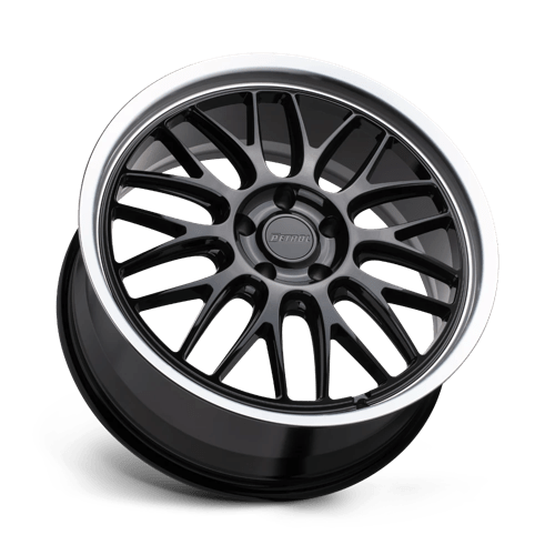 P4C Cast Aluminum Wheel in Gloss Black with Machined Cut Lip Finish from Petrol Wheels - View 3
