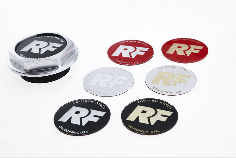 Rotiform Hex Center Cap Insert - 'RF' Logo