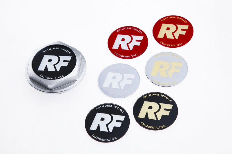 Rotiform Hex Center Cap Insert - 'RF' Logo
