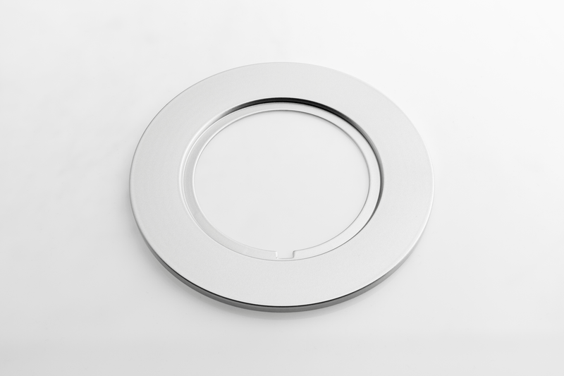 Rotiform LAS-R/BUC-M Lug Cover Plate & Hex Cap - Gloss Silver 33411-15S