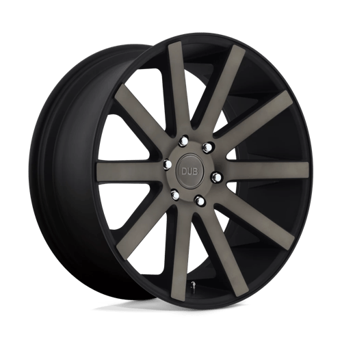 S121 SHOT Calla Cast Aluminum Wheel in Matte Black Double Dark Tint Finish from DUB Wheels - View 2