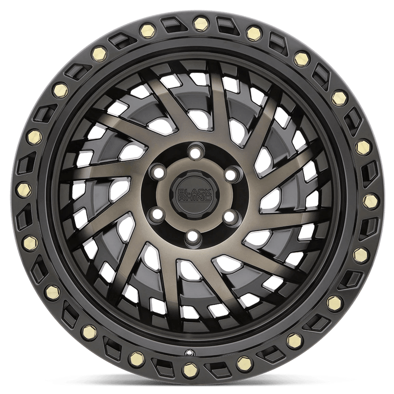 Black Rhino Shredder Cast Aluminum Wheel - Matte Black With Machined Dark Tint