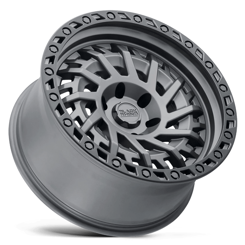 Black Rhino Shredder Cast Aluminum Wheel - Matte Gunmetal With Black Ring