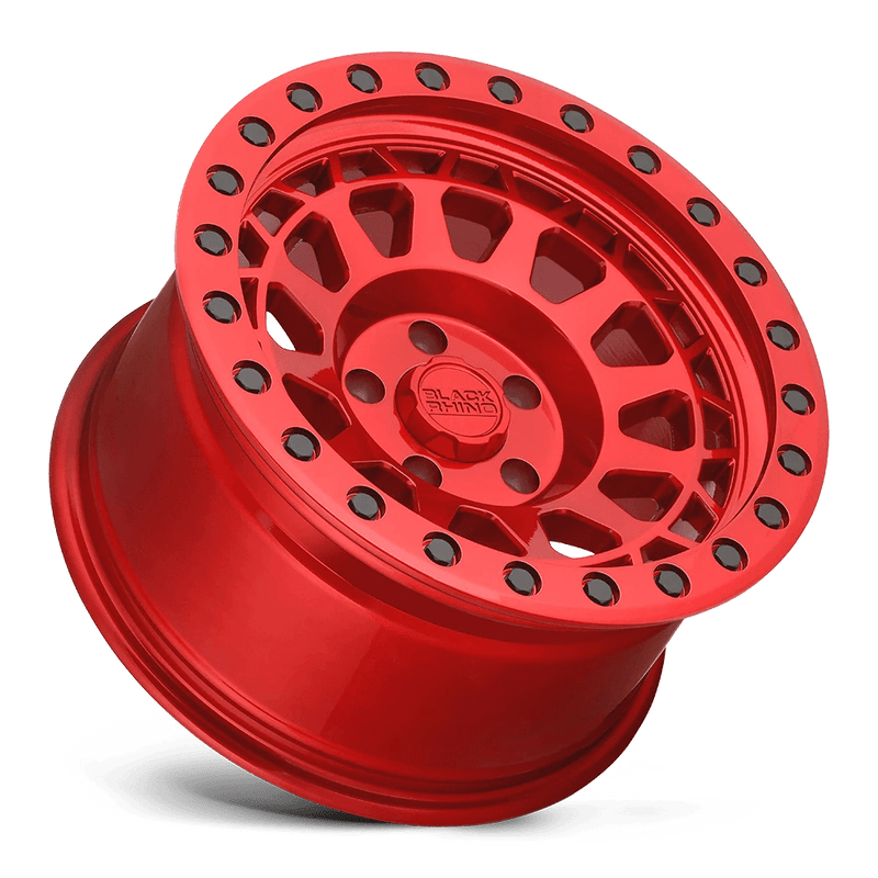 Black Rhino Primm Cast Aluminum Wheel - Candy Red With Black Bolts