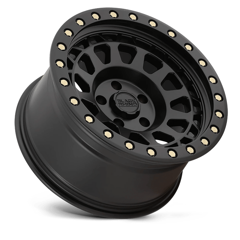 Black Rhino Primm Cast Aluminum Wheel - Matte Black With Brass Bolts