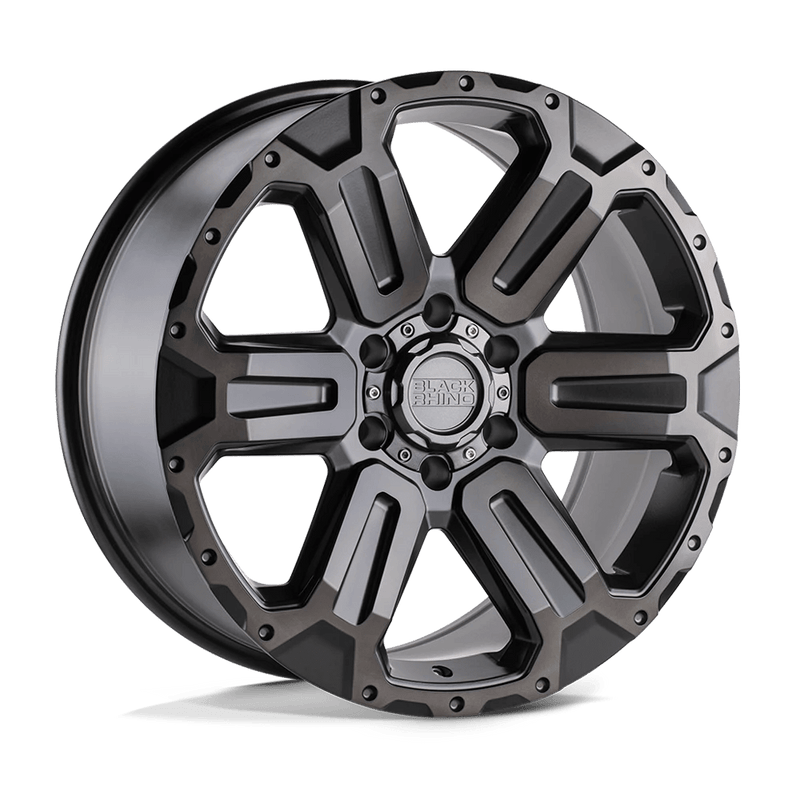 Black Rhino Wanaka Cast Aluminum Wheel - Matte Gunmetal With Brushed Face