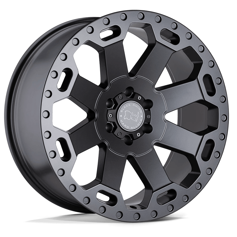 Black Rhino Warlord Cast Aluminum Wheel - Matte Gunmetal